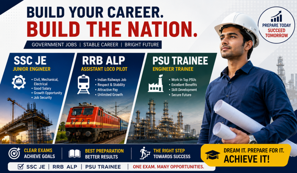 16,000+ Government Jobs for Diploma Holders in 2026 – SSC JE, RRB ALP, PSU Trainee & More – Apply Online Now 16,000+ Government Jobs for Diploma Holders in 2026 – SSC JE, RRB ALP, PSU Trainee & More – Apply Online Now