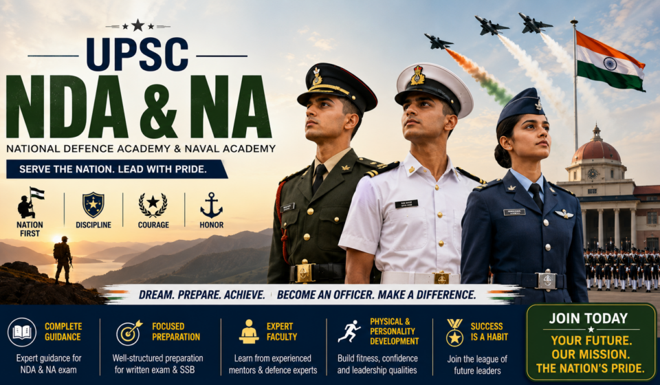 UPSC NDA & NA Recruitment 2026: 394+ Vacancies for 10th & 12th Pass Candidates – Apply Now UPSC NDA & NA Recruitment 2026: 394+ Vacancies for 10th & 12th Pass Candidates – Apply Now