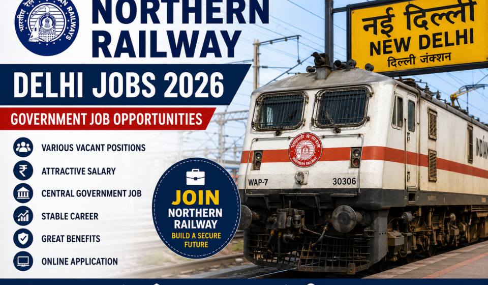 Northern Railway Delhi Jobs 2026: Latest Vacant Positions, Eligibility, Salary, Selection Process & Apply Online