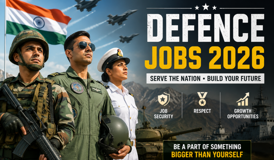 Defence Jobs 2026 – Multi-Tasking Staff (MTS), Tradesman Mate, Fireman, Cook, Safaiwala, Driver & Other Low Grade Posts Recruitment